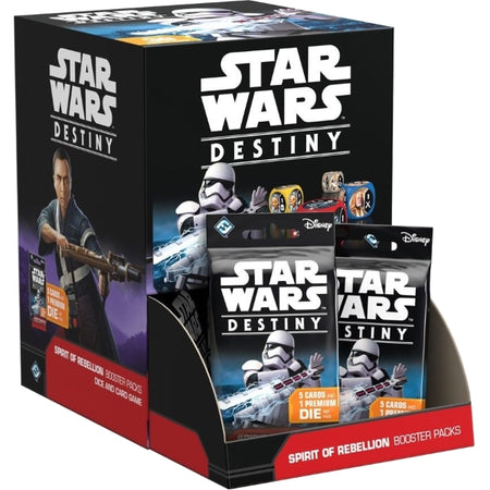 Star Wars Destiny TCG: Spirit of Rebellion Booster Box - 36 Packs, Dice Included Card Game Disney   