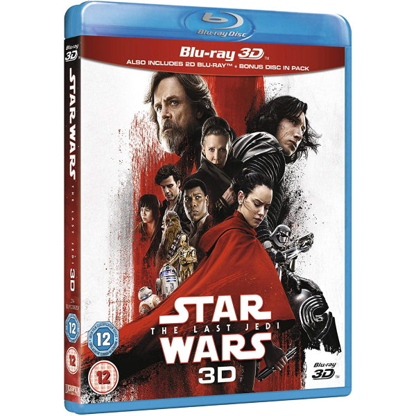 Star Wars: The Last Jedi 3D [3D + 2D Blu-Ray] DVDs & Blu-Rays Disney   