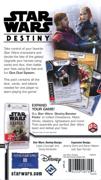 Star Wars: Destiny - Obi-Wan Kenobi Starter Set Card Game Disney   