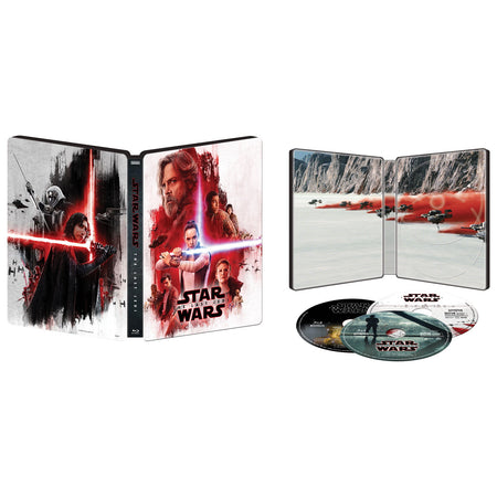 Star Wars: Episode VIII - The Last Jedi - 4K Limited Edition Collectible SteelBook [Blu-ray + 4K UHD + Digital HD] DVDs & Blu-Rays Disney   