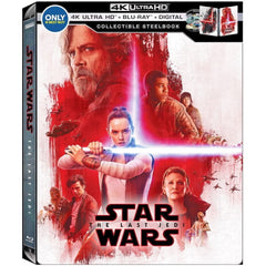 Star Wars: Episode VIII - The Last Jedi - 4K Limited Edition Collectible SteelBook [Blu-ray + 4K UHD + Digital HD] DVDs & Blu-Rays Disney   