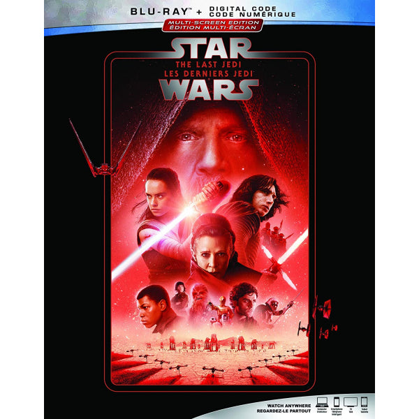 Star Wars: Episode VIII - The Last Jedi [Blu-ray + Digital] DVDs & Blu-Rays Disney   