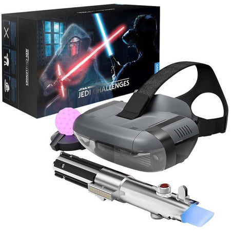 Star Wars: Jedi Challenges AR Headset with Lightsaber Controller and Tracking Beacon [Toys, Ages 10+] Toys & Games Disney   