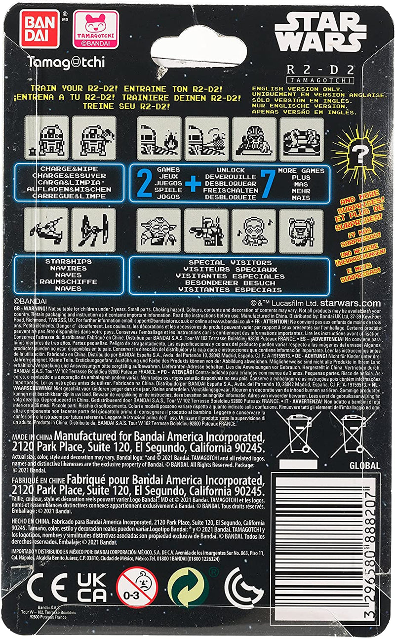 Star Wars R2-D2 Tamagotchi - Classic White [Toys, Ages 8+] Toys & Games Bandai Namco   