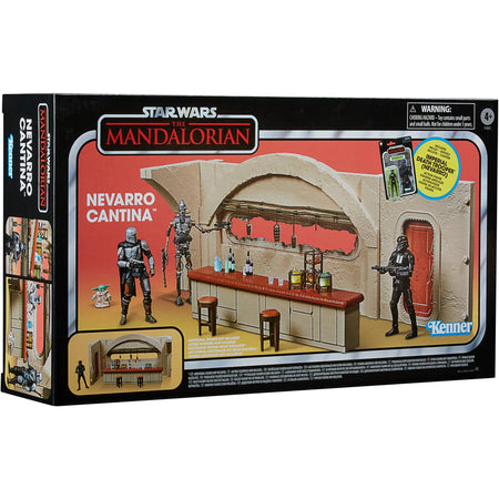 Star Wars: The Vintage Collection - The Mandalorian Nevarro Cantina 3.75 Inch Playset + Imperial Death Trooper (Nevarro) Action Figure [Toys, Ages 4+] Toys & Games Hasbro   