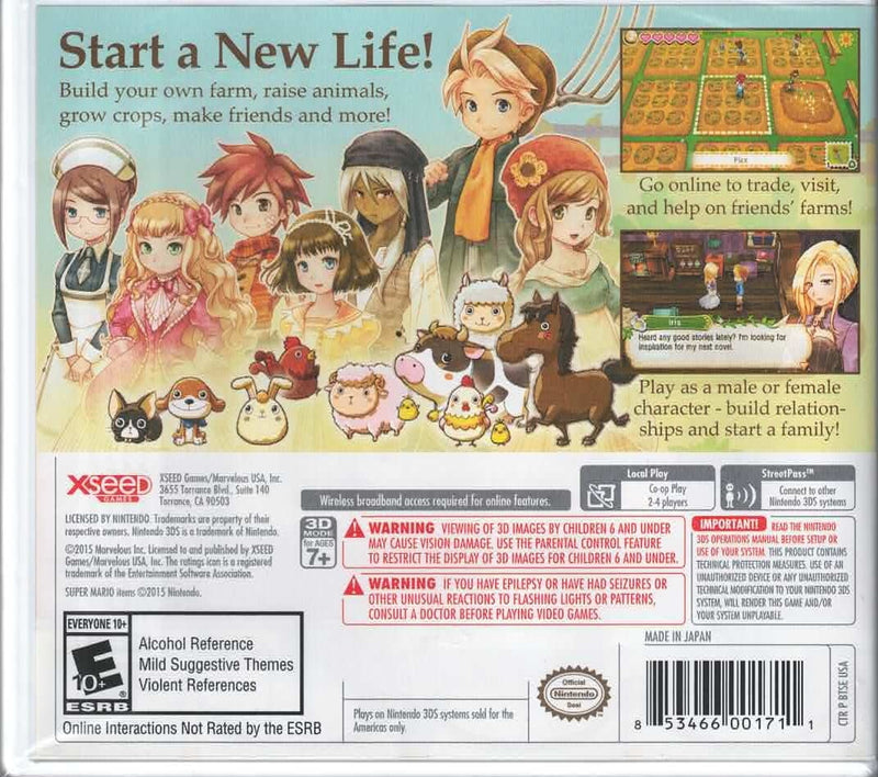 Story Of Seasons [Nintendo 3DS] Nintendo 3DS Video Game Xseed Games   