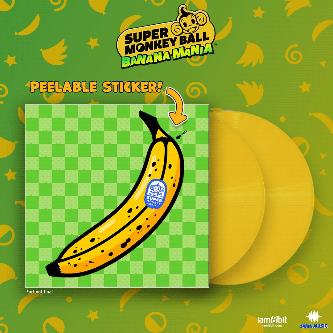 Super Monkey Ball: Banana Mania 2xLP Banana Yellow Vinyl