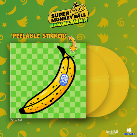 Super Monkey Ball: Banana Mania 2xLP Banana Yellow Vinyl Soundtrack [Audio Vinyl] Audio CD/Vinyl iam8bit   