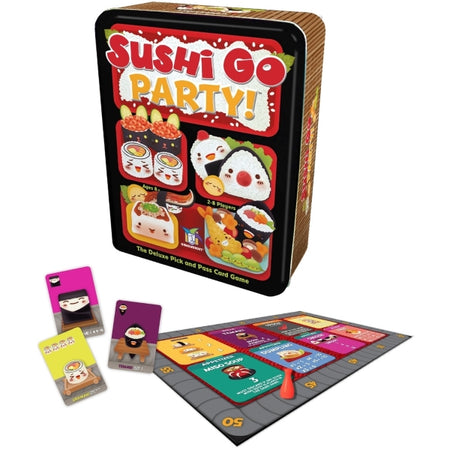 Sushi Go Party! [Board Game, 2-8 Players] Card Game Gamewright