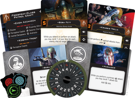 Star Wars: X-Wing Miniatures Game 2.0 - Slave I Expansion Pack [Board Game, 2 Players] Board Game Fantasy Flight Games   