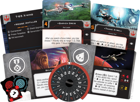 Star Wars: X-Wing Miniatures Game 2.0 - T-65 X-Wing Expansion Pack [Board Game, 2 Players] Board Game Fantasy Flight Games   
