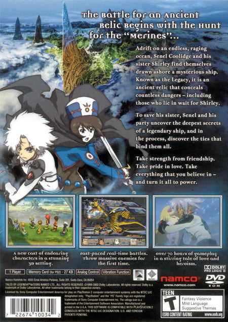 Tales Of Legendia [PlayStation 2] PlayStation 2 Video Game Bandai Namco   