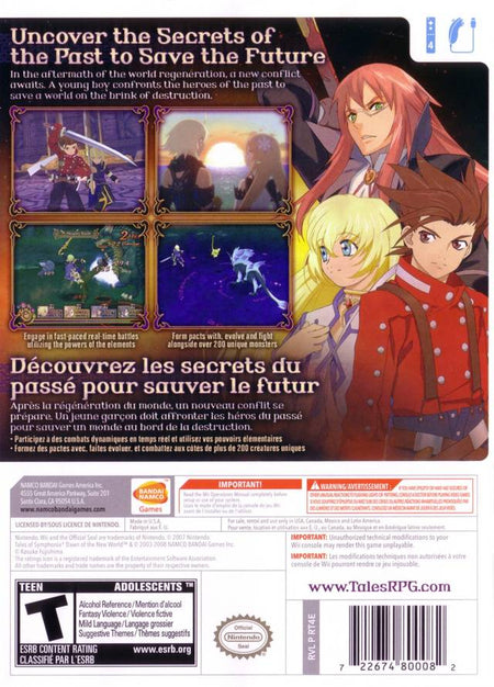 Tales of Symphonia: Dawn of the New World [Nintendo Wii] Nintendo Wii Video Game Bandai Namco   