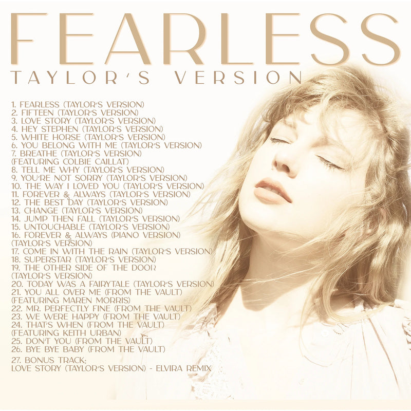 Taylor Swift - Fearless (Taylor's Version) 3LP Gold Vinyl [Audio Vinyl] Audio CD/Vinyl Republic Records   