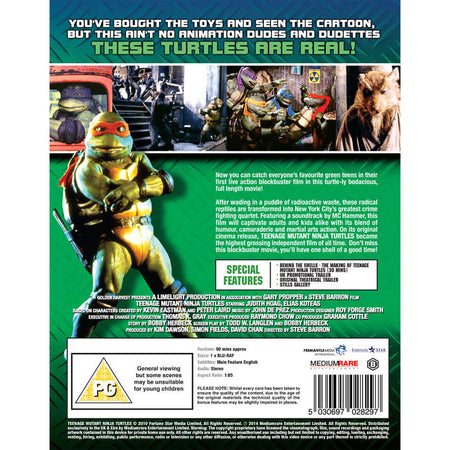 Teenage Mutant Ninja Turtles: The Original Movie - Limited Edition SteelBook [Blu-ray] DVDs & Blu-Rays Mediumrare Ent.   
