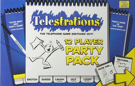 Telestrations 12 Player Party Pack [Board Game, 4-12 Players] Board Game USAopoly   