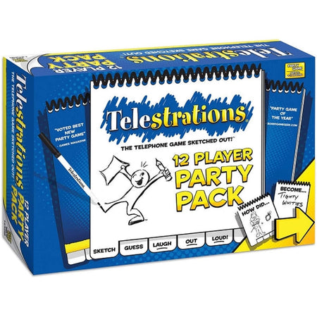 Telestrations 12 Player Party Pack [Board Game, 4-12 Players] Board Game USAopoly   