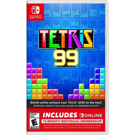 Tetris 99 - Includes 12-Month Nintendo Switch Online Individual Membership [Nintendo Switch] Nintendo Switch Video Game Nintendo   