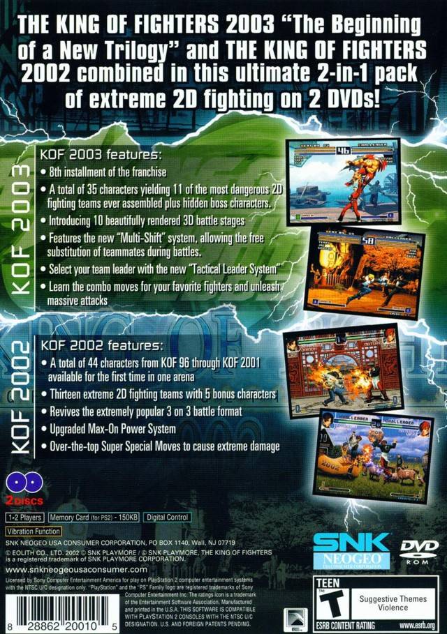 The King of Fighters 2002/2003 [PlayStation 2] PlayStation 2 Video Game SNK   