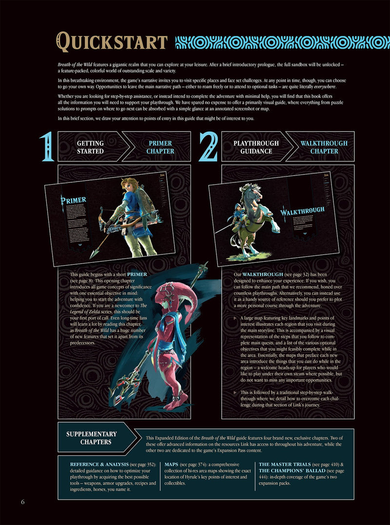 The Legend of Zelda: Breath of the Wild: The Complete Official Guide - Expanded Edition Hardcover [Strategy Guide] Strategy Guide Piggyback   