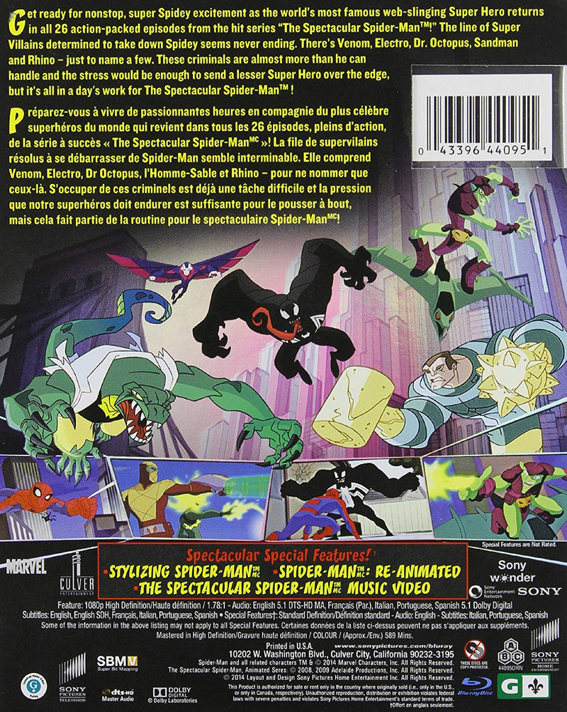 The Spectacular Spider-Man: The Complete Series - Seasons 1-2 [Blu-Ray Box Set] DVDs & Blu-Rays Marvel   