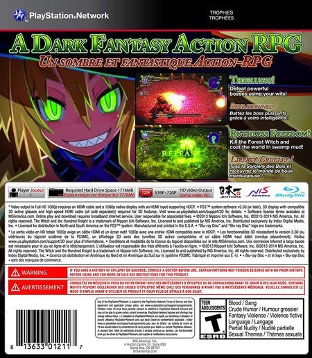 The Witch and the Hundred Knight [PlayStation 3] PlayStation 3 Video Game NIS America   