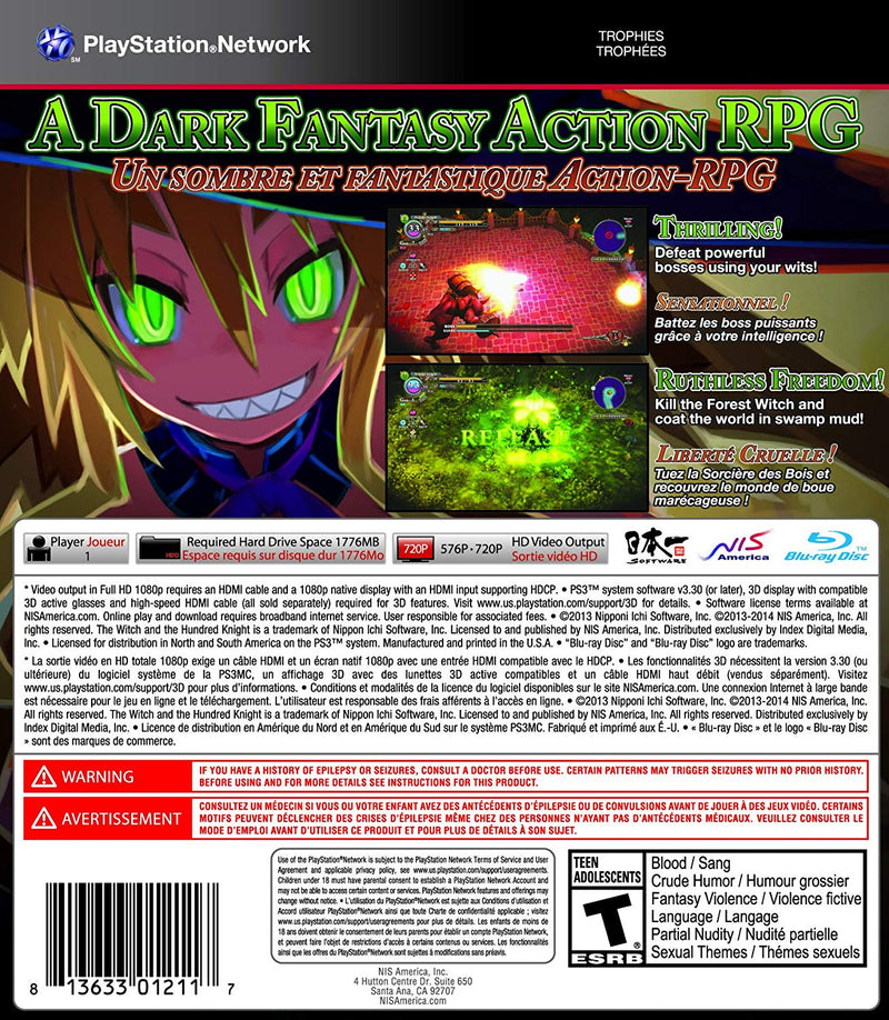 The Witch and the Hundred Knight [PlayStation 3] PlayStation 3 Video Game NIS America   