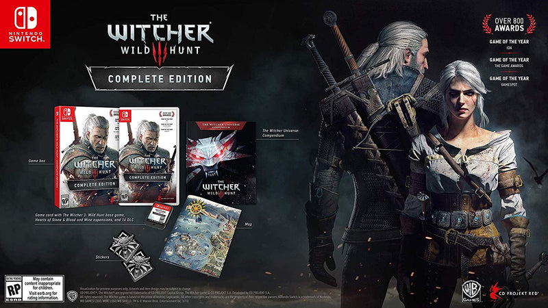 The Witcher 3: Wild Hunt - Complete Edition [Nintendo Switch] Nintendo Switch Video Game Warner Bros.   