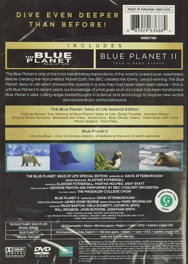 The Blue Planet Collection [DVD Box Set] DVDs & Blu-Rays BBC   