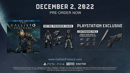The Callisto Protocol - Day One Edition [PlayStation 5] PlayStation 5 Video Game Krafton   