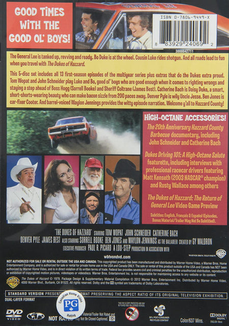 The Dukes of Hazzard: The Complete First Season [DVD Box Set] DVDs & Blu-Rays Warner Brothers   