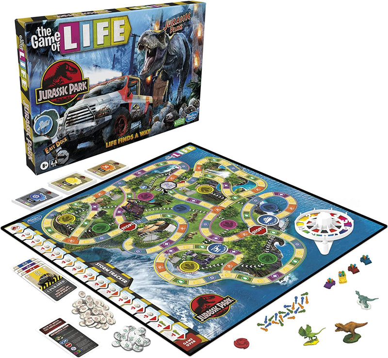 The Game of Life: Jurassic Park Edition [Board Game, 2-4 Players] Board Game Hasbro   