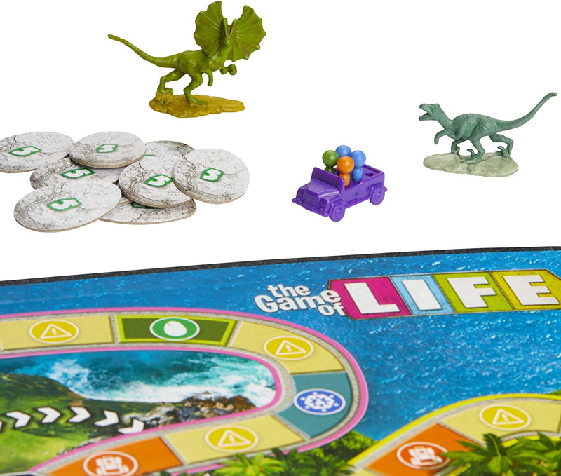 The Game of Life: Jurassic Park Edition [Board Game, 2-4 Players] Board Game Hasbro   