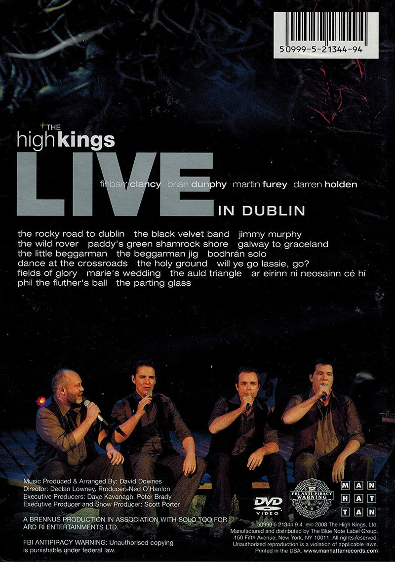 The High Kings - Live In Dublin [DVD] DVDs & Blu-Rays EMI   