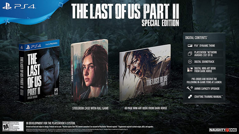 The Last Of Us Part II - Special Edition [PlayStation 4] PlayStation 4 Video Game Naughty Dog   