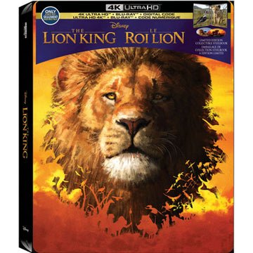 The Lion King - Live Action - 4K Limited Edition Collectible SteelBook [Blu-ray + 4K UHD + Digital] DVDs & Blu-Rays Disney   