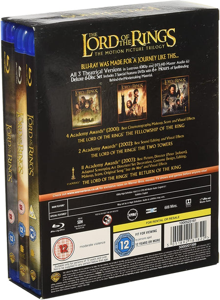 The Lord of the Rings: The Motion Picture Trilogy [Blu-ray Box Set] DVDs & Blu-Rays Warner Bros.   