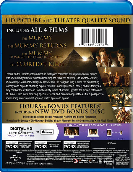 The Mummy Ultimate Collection [Blu-Ray Box Set + Digital HD] DVDs & Blu-Rays Universal   