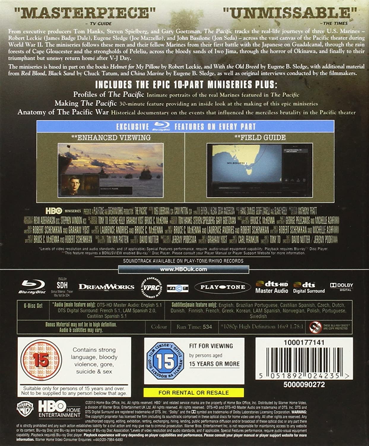 The Pacific - The Complete HBO Series [Blu-ray Box Set