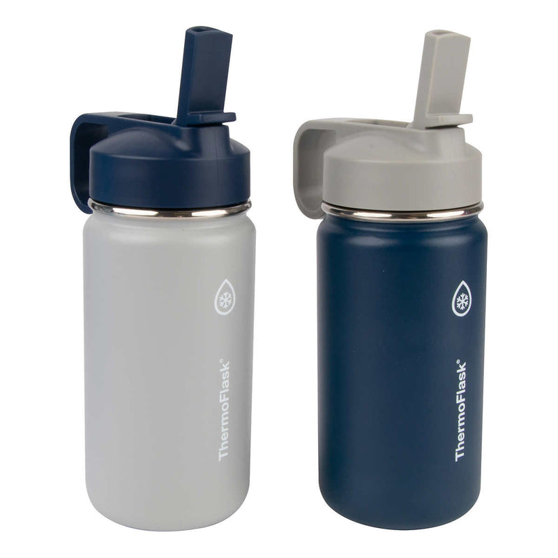 ThermoFlask Kids Stainless Steel Insulated Water Bottles - 2-Pack - 414 mL / 14 oz [House & Home] House & Home ThermoFlask   