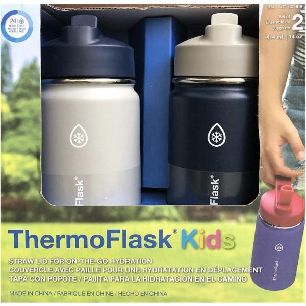 Thermoflask Kids 14 oz Stainless Steel Insulated Water Bottle, 2