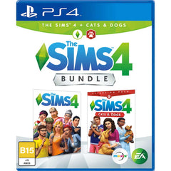 The Sims 4 Plus Cats & Dogs Bundle [PlayStation 4] PlayStation 4 Video Game Electronic Arts   