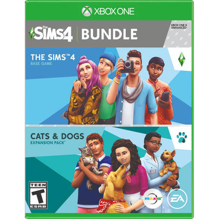The Sims 4 Plus Cats & Dogs Bundle [Xbox One] Xbox One Video Game Electronic Arts   