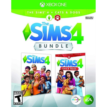 The Sims 4 Plus Cats & Dogs Bundle [Xbox One] Xbox One Video Game Electronic Arts   