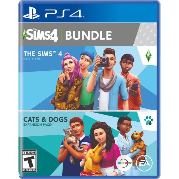 The Sims 4 Plus Cats & Dogs Bundle [PlayStation 4] PlayStation 4 Video Game Electronic Arts   