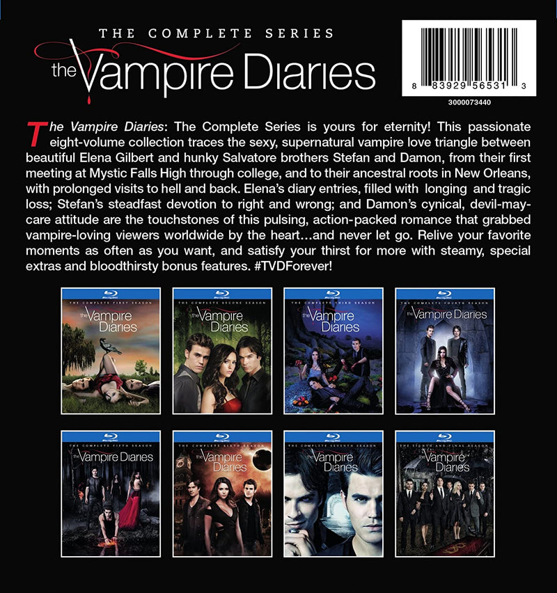 The Vampire Diaries: The Complete Series - Seasons 1-8 [Blu-Ray Box Set] DVDs & Blu-Rays 20th Century Fox   