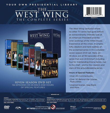 The West Wing: The Complete Series - Seasons 1-7 [DVD Box Set] DVDs & Blu-Rays Warner Brothers   