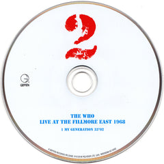 The Who - Live At The Fillmore East 1968 [Audio CD] Audio CD/Vinyl Universal Music   