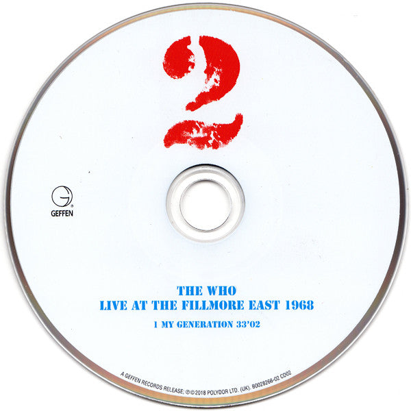 The Who - Live At The Fillmore East 1968 [Audio CD] Audio CD/Vinyl Universal Music   