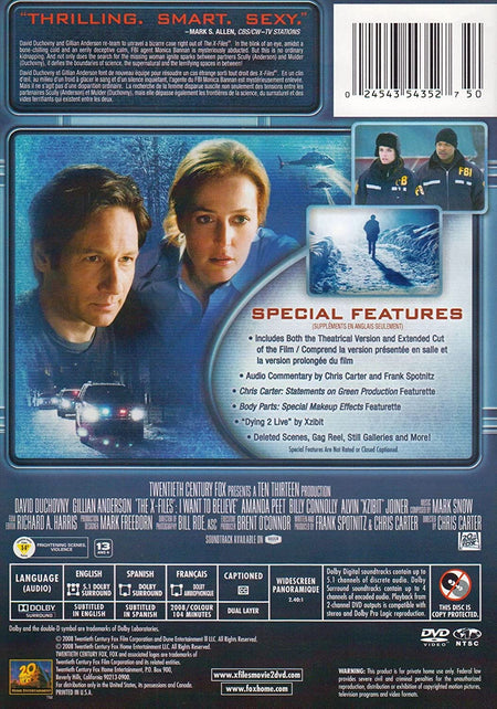 The X Files: I Want to Believe [DVD] DVDs & Blu-Rays 20th Century Fox   